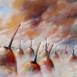 bush fired pear delight Bush Fired Pear Delight Acrylic 36x24 150x150 Bill Higginson