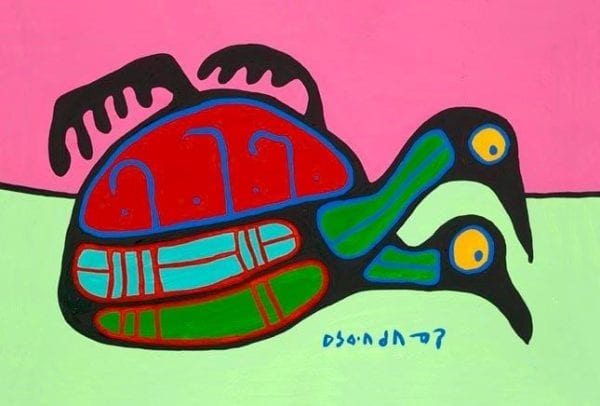 Capulet Art Gallery - Norval Morrisseau - Duo on the Pond