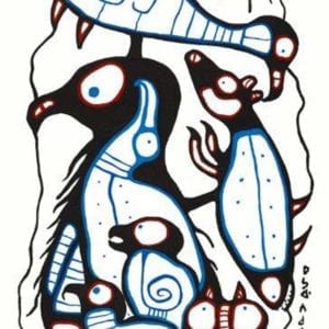 Capulet Art Gallery - Norval Morrisseau - No One Stands Alone