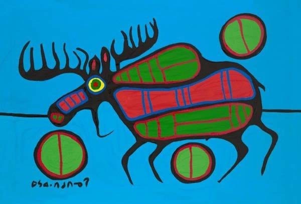 Capulet Art Gallery - Norval Morrisseau - Nocturnal Reflections