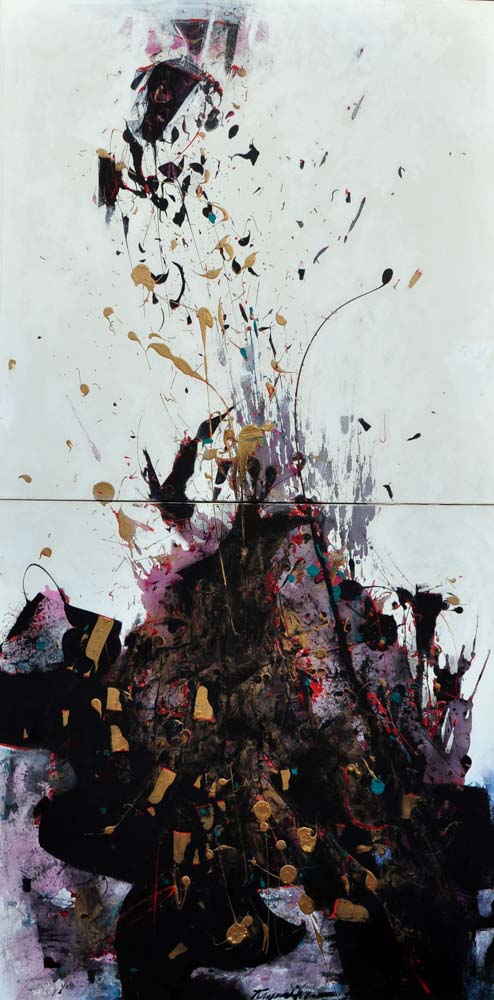 Capulet Art Gallery - Raymond Chow - Grand Piano Explosion - 40x80