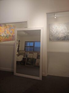 white mirror frame with clean finish